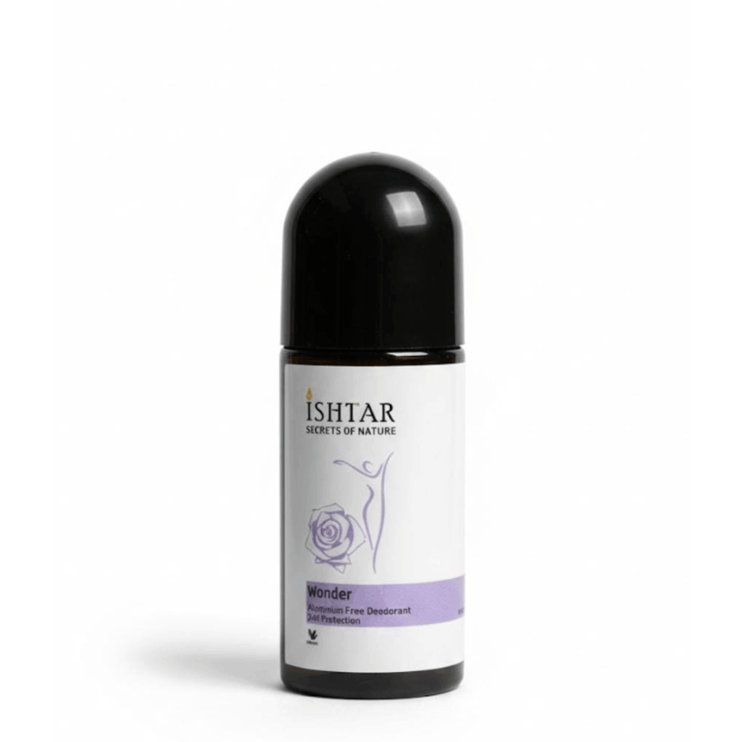 Ishtar Wonder aluminum-free natural roll-on deodorant with 24-hour odor protection