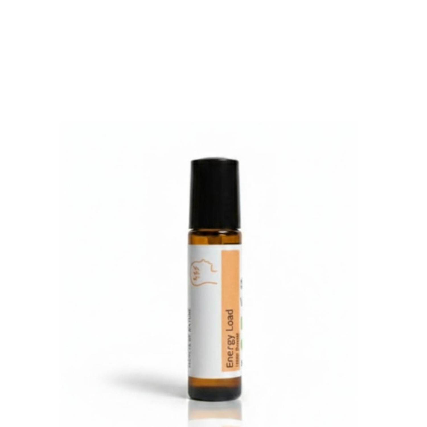 Ishtar Energy Load natural perfume roll-on with energizing essential oil blend in amber glass bottle