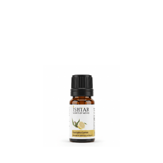 Ishtar eucalyptus lemon essential oil bottle, 100% pure and natural essential oil in amber glass bottle