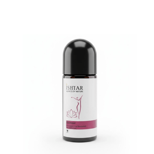 Ishtar Glamour aluminum-free natural roll-on deodorant with long-lasting odor protection