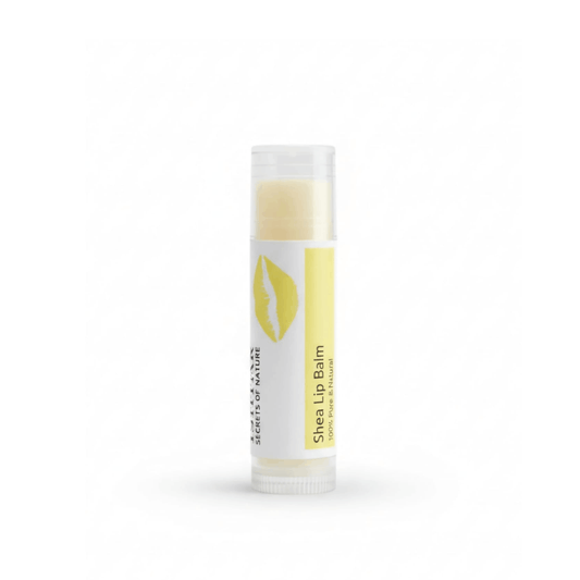 ISHTAR Shea Lip Balm 100% pure and natural lip care stick with yellow label