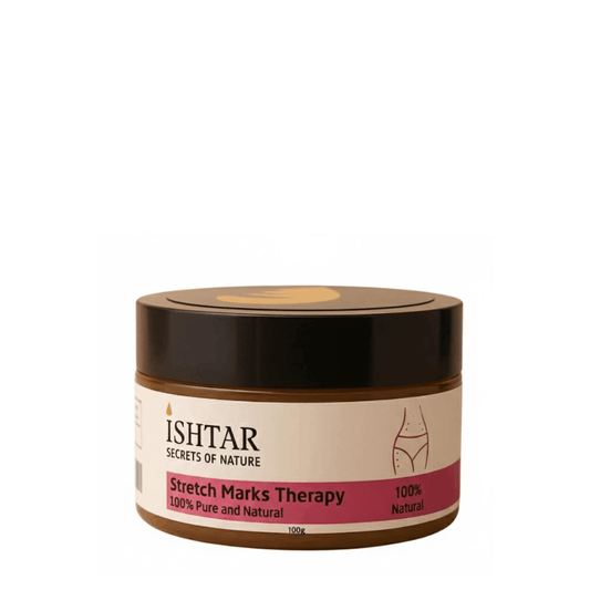Ishtar Secrets of Nature Stretch Marks Therapy body butter, 100% pure and natural skincare for stretch marks, 100 g