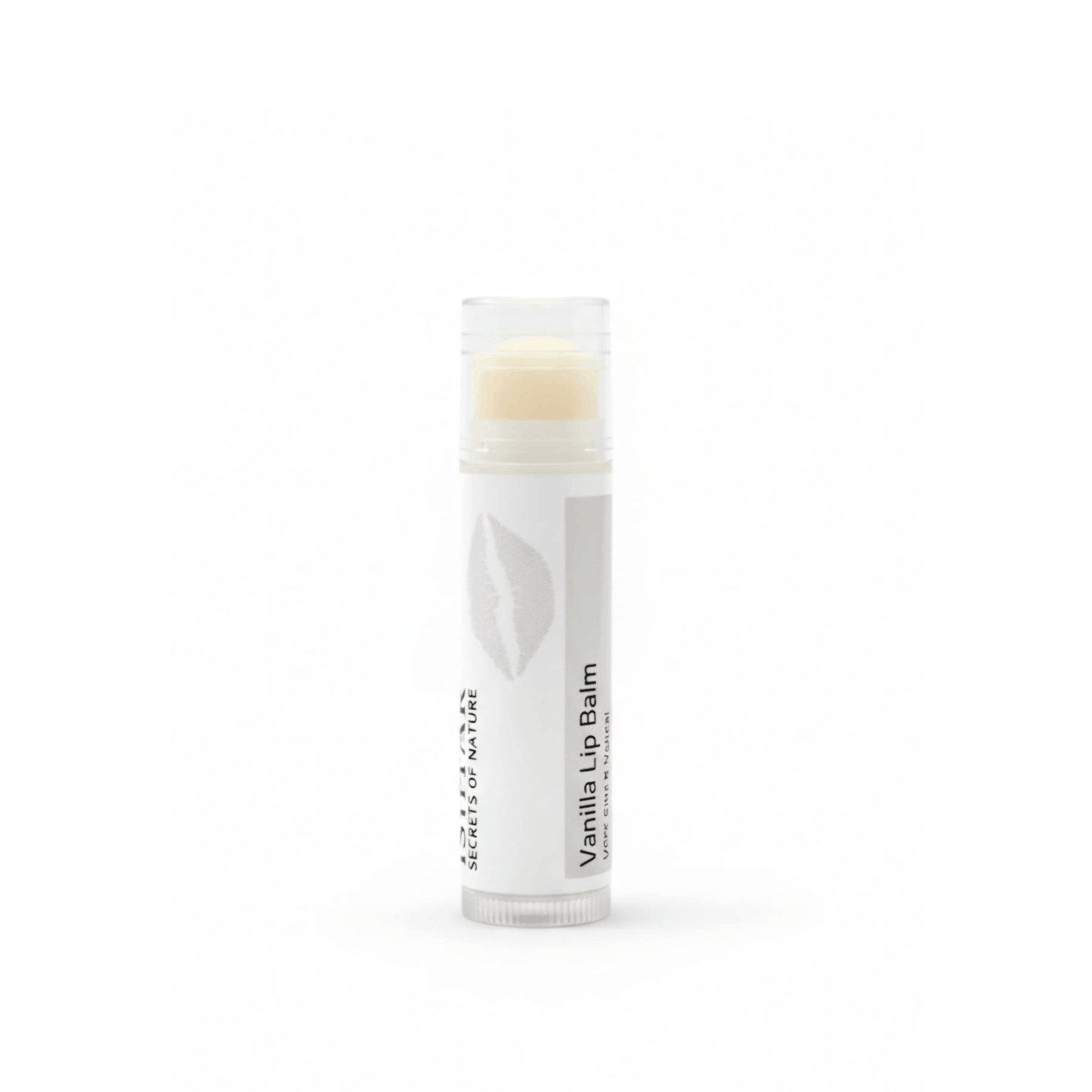 ISHTAR Vanilla Lip Balm 100% pure and natural lip care stick with neutral label